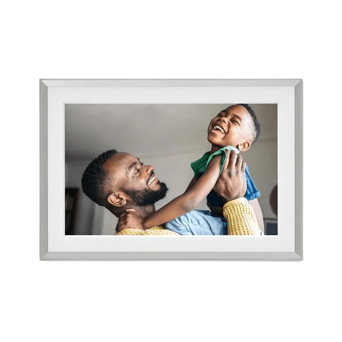 Aura Carver WiFi-Connected 10.1" LCD Digital Picture Frame - Clay with White Mat