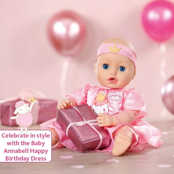 Baby Annabell Happy Birthday Dress - Image 3