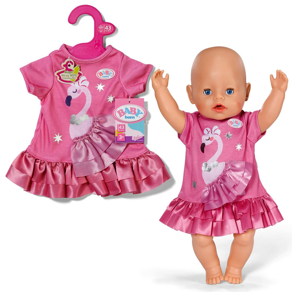 Baby Born Flamingo Dress - Image 5