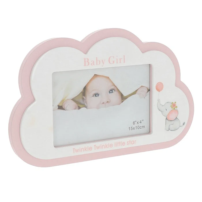 Baby Girl Cloud Photo Frame 4x6