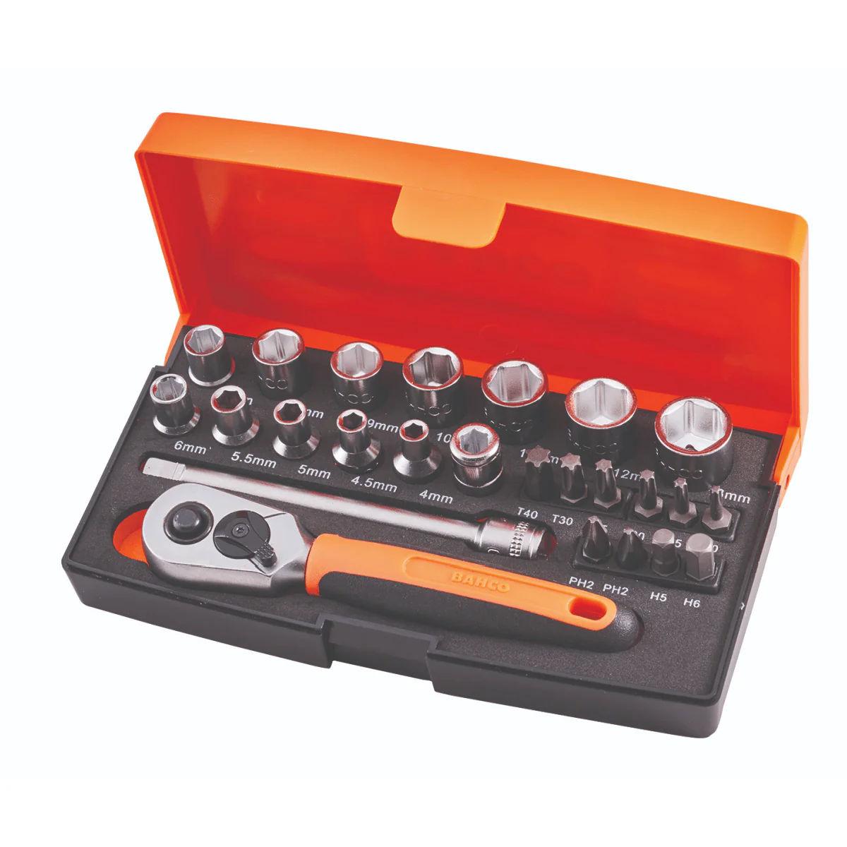 Bahco 1/4in Drive Socket Set (25 Piece)