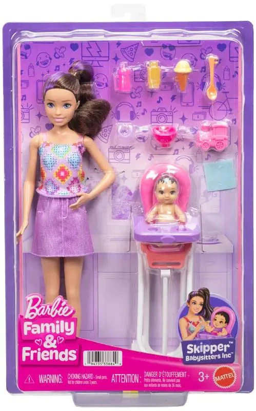 Barbie Family & Friends Skipper Babysitters Inc Highchair Playset