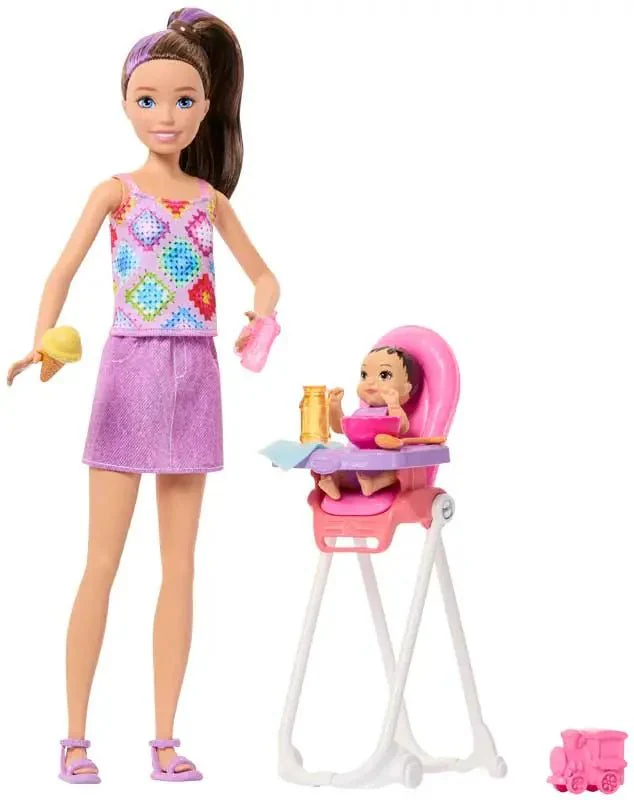 Barbie Family & Friends Skipper Babysitters Inc Highchair Playset - Image 3