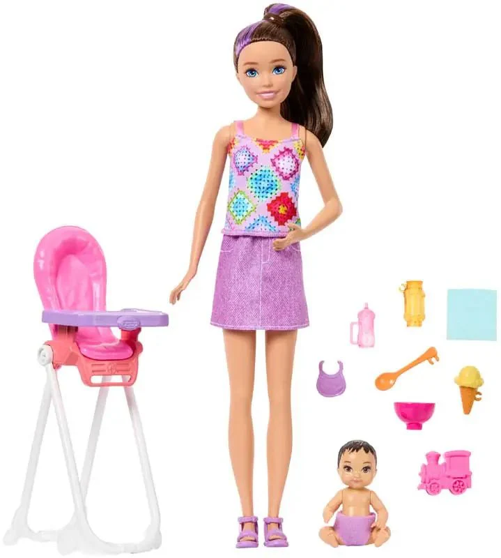 Barbie Family & Friends Skipper Babysitters Inc Highchair Playset - Image 4