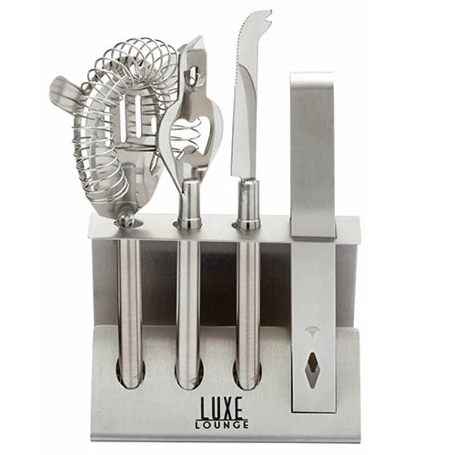 BarCraft 5pc Stainless Steel Cocktail Tool Set