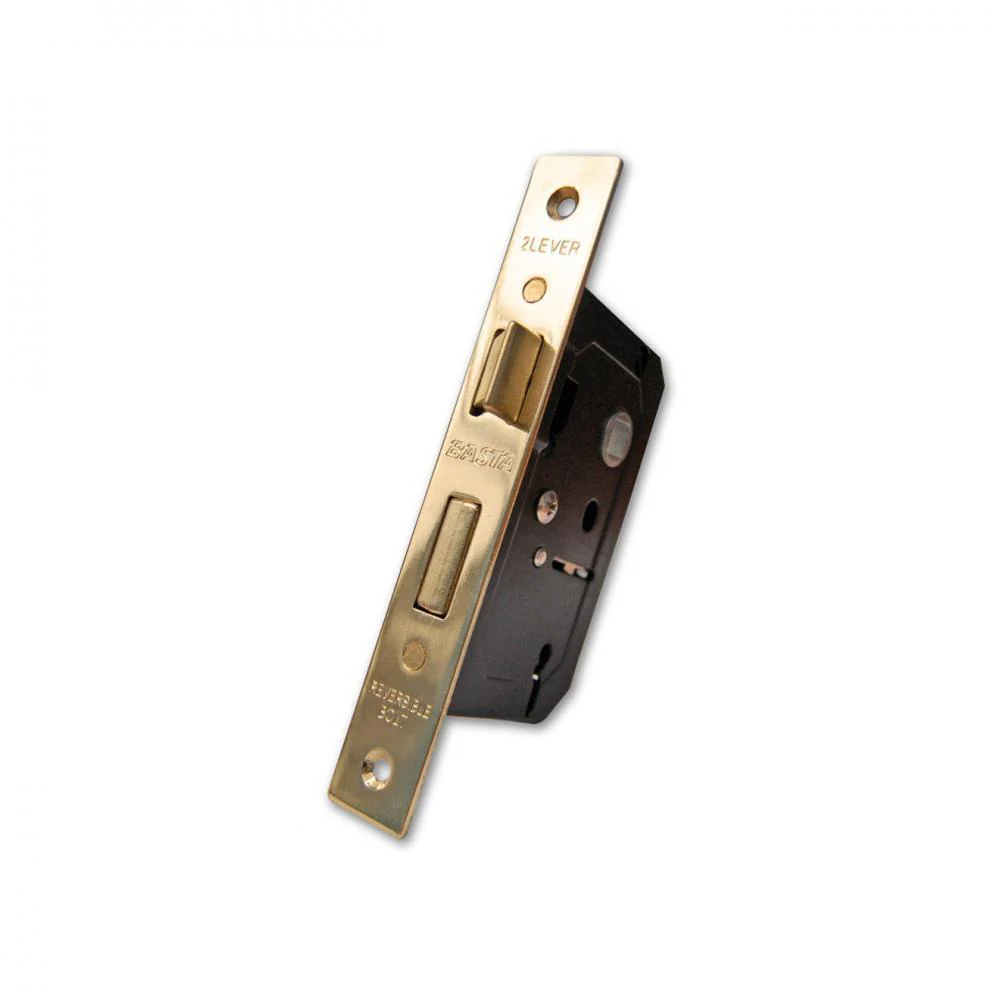 Basta 2 Lever Lock - Polished Brass - Image 2