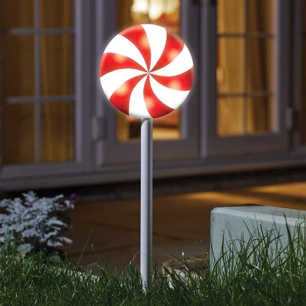 Battery Operated CandySwirl Stake with Timer 50cm