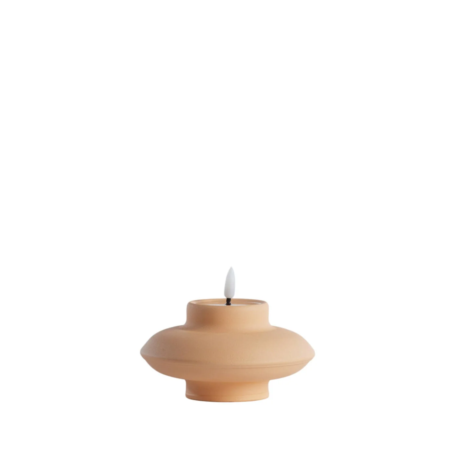 Battery Operated LED Candle 13 x 8cm JAYDIE Light Peach