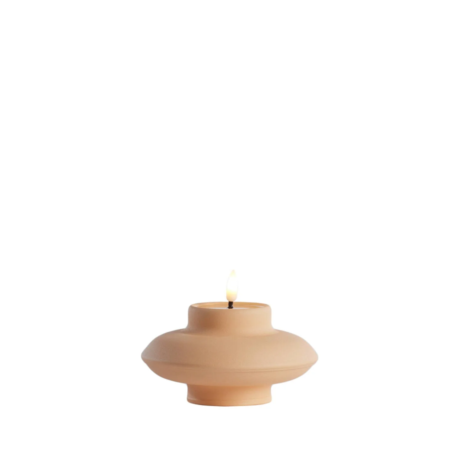 Battery Operated LED Candle 13 x 8cm JAYDIE Light Peach - Image 2
