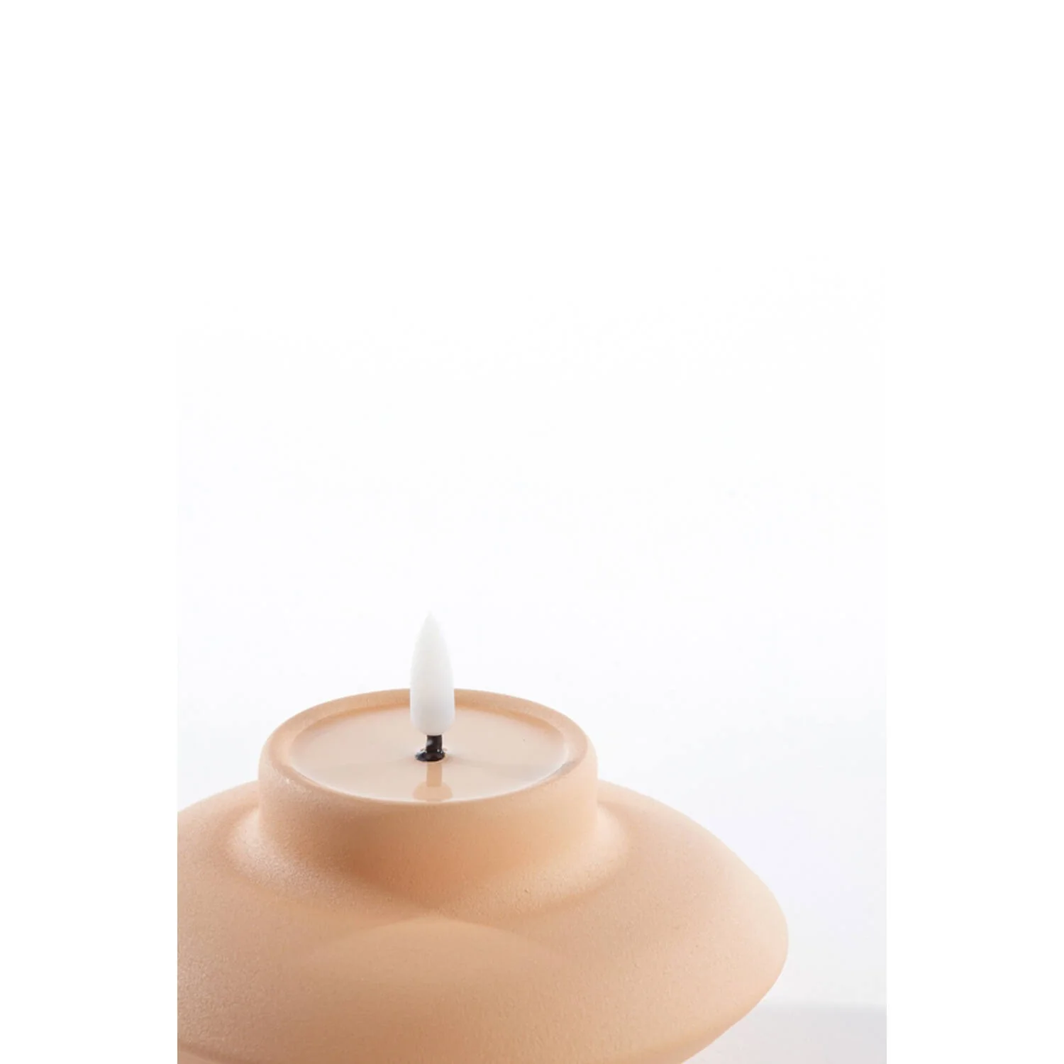 Battery Operated LED Candle 13 x 8cm JAYDIE Light Peach - Image 3