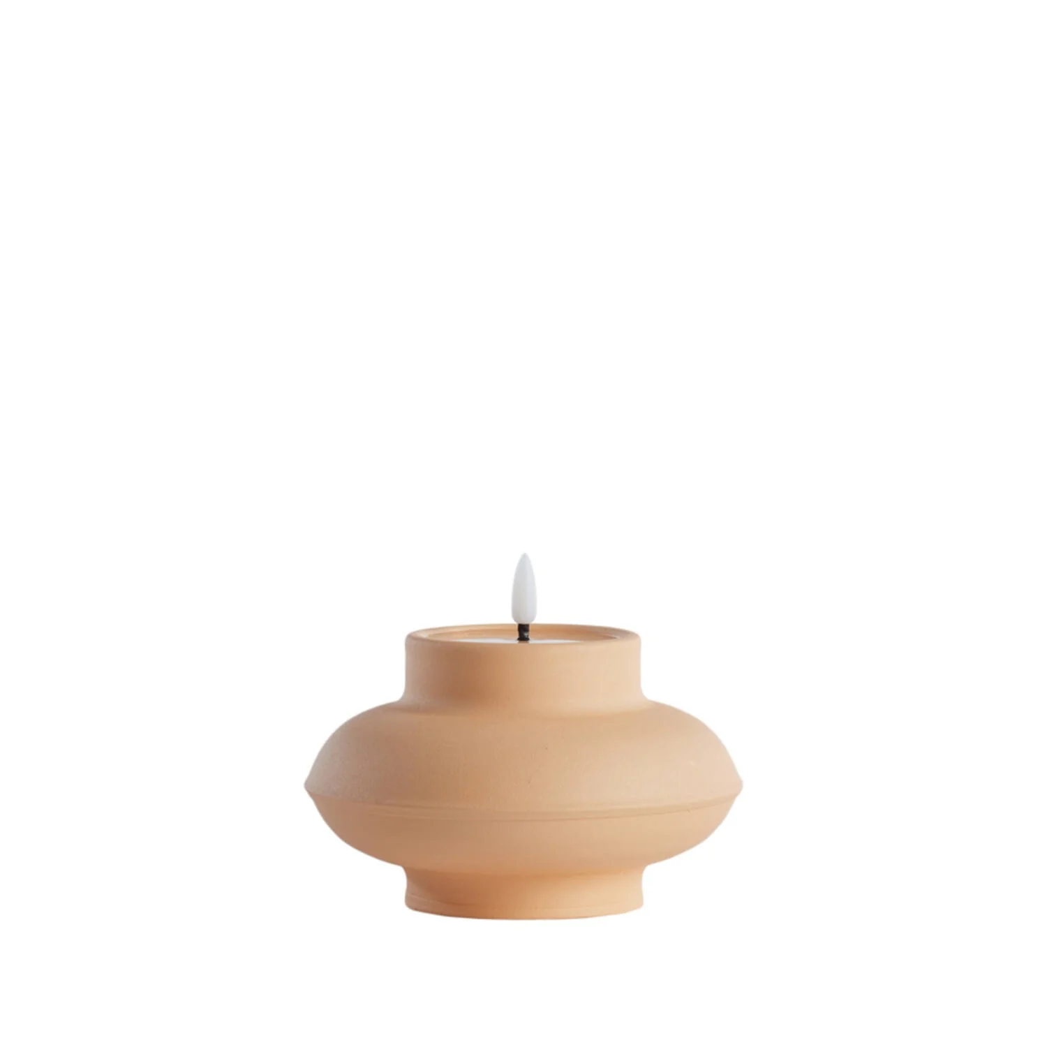 Battery Operated LED Candle 14 x 10.5cm JAYDIE Light Peach