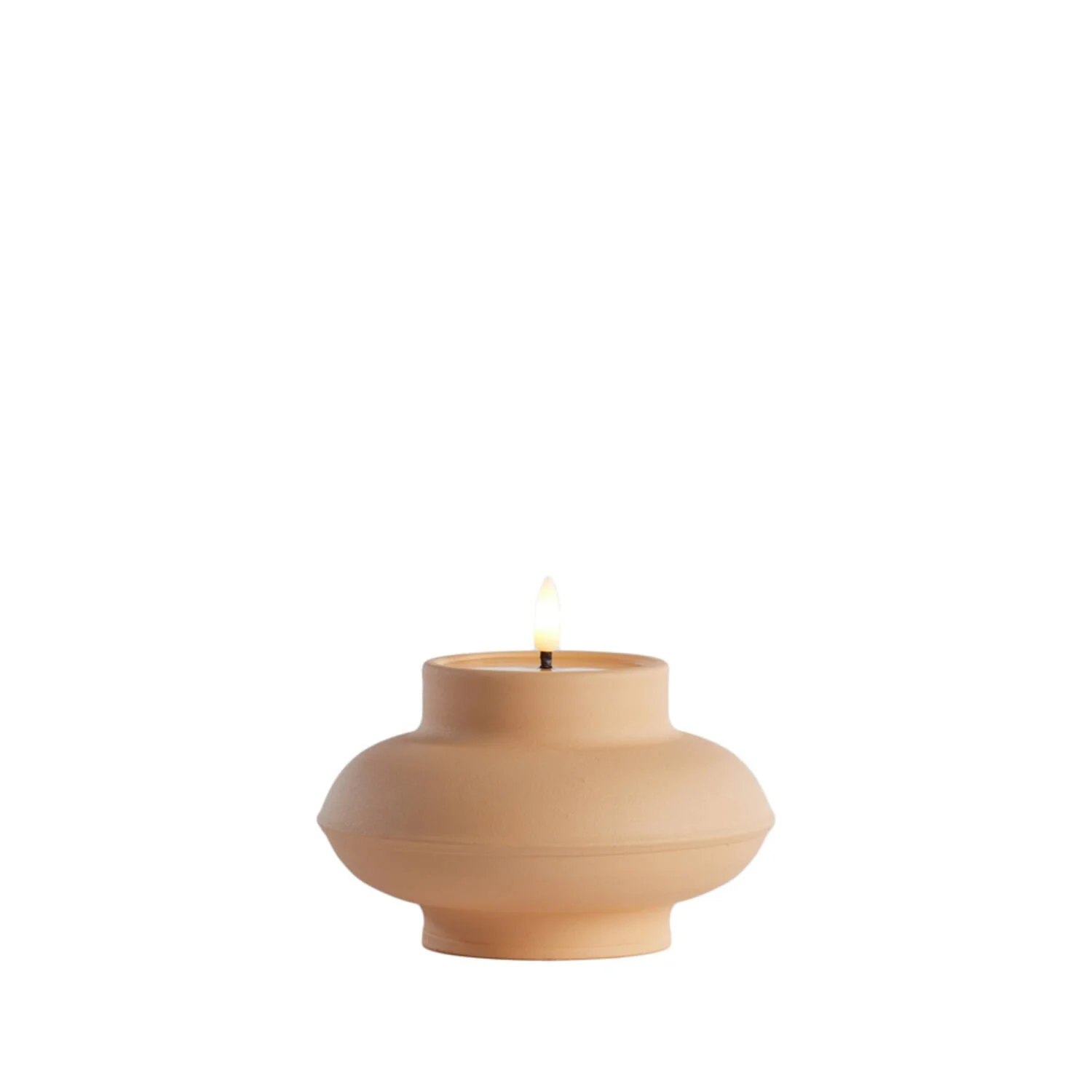 Battery Operated LED Candle 14 x 10.5cm JAYDIE Light Peach - Image 2