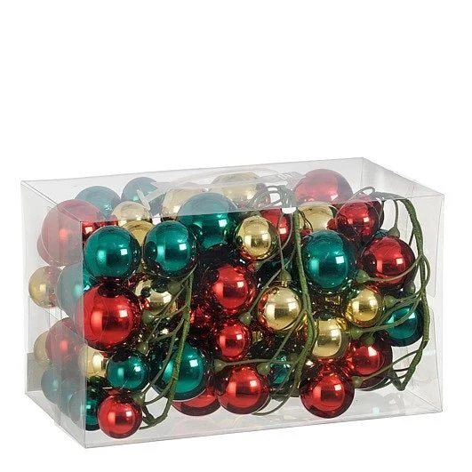 Bauble Garland Traditional Toned Colours 180cm - Image 2