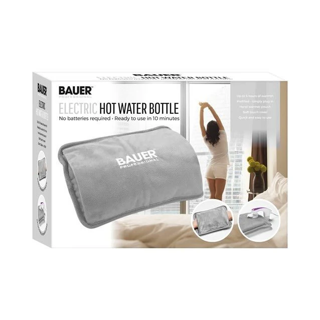 Bauer Rechargeable Electric Hot Water Bottle – Grey - Image 2