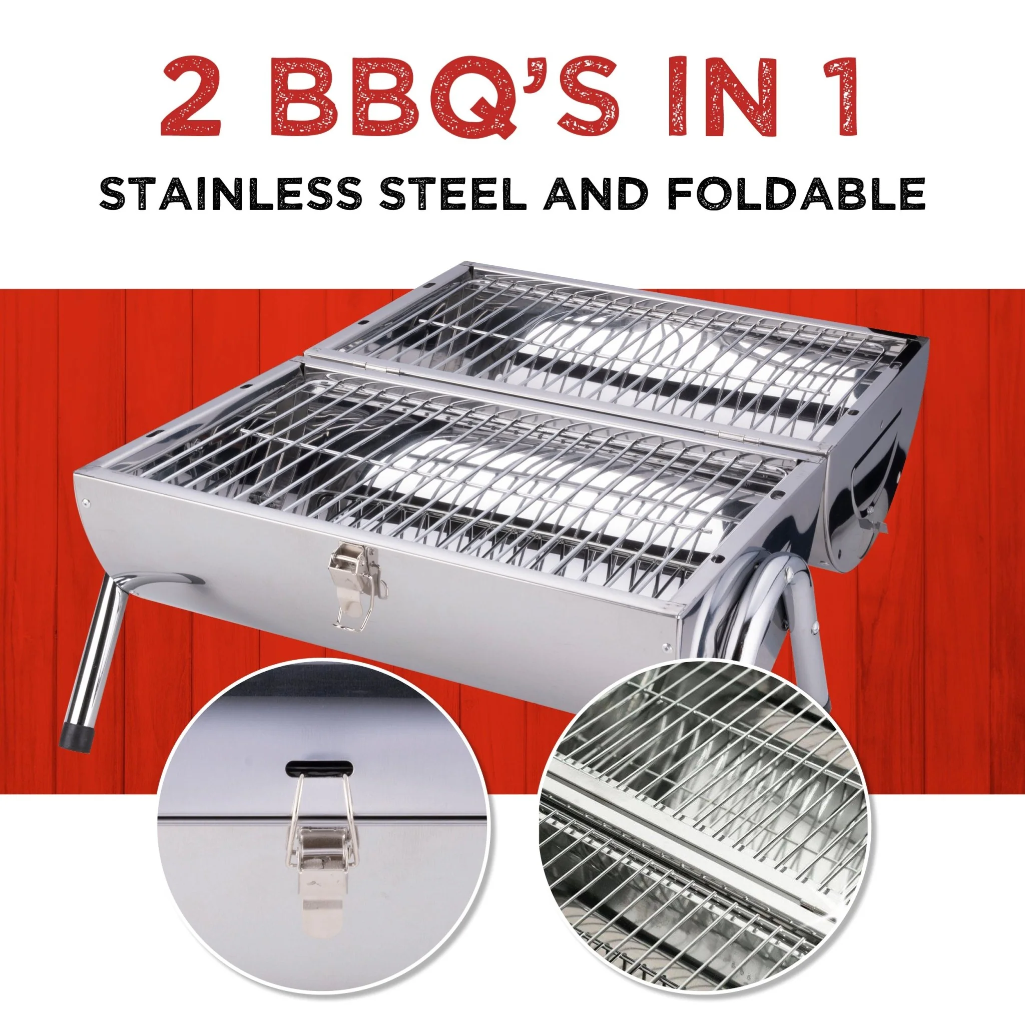 BBQ Collection Portable Charcoal Foldable BBQ - Image 3