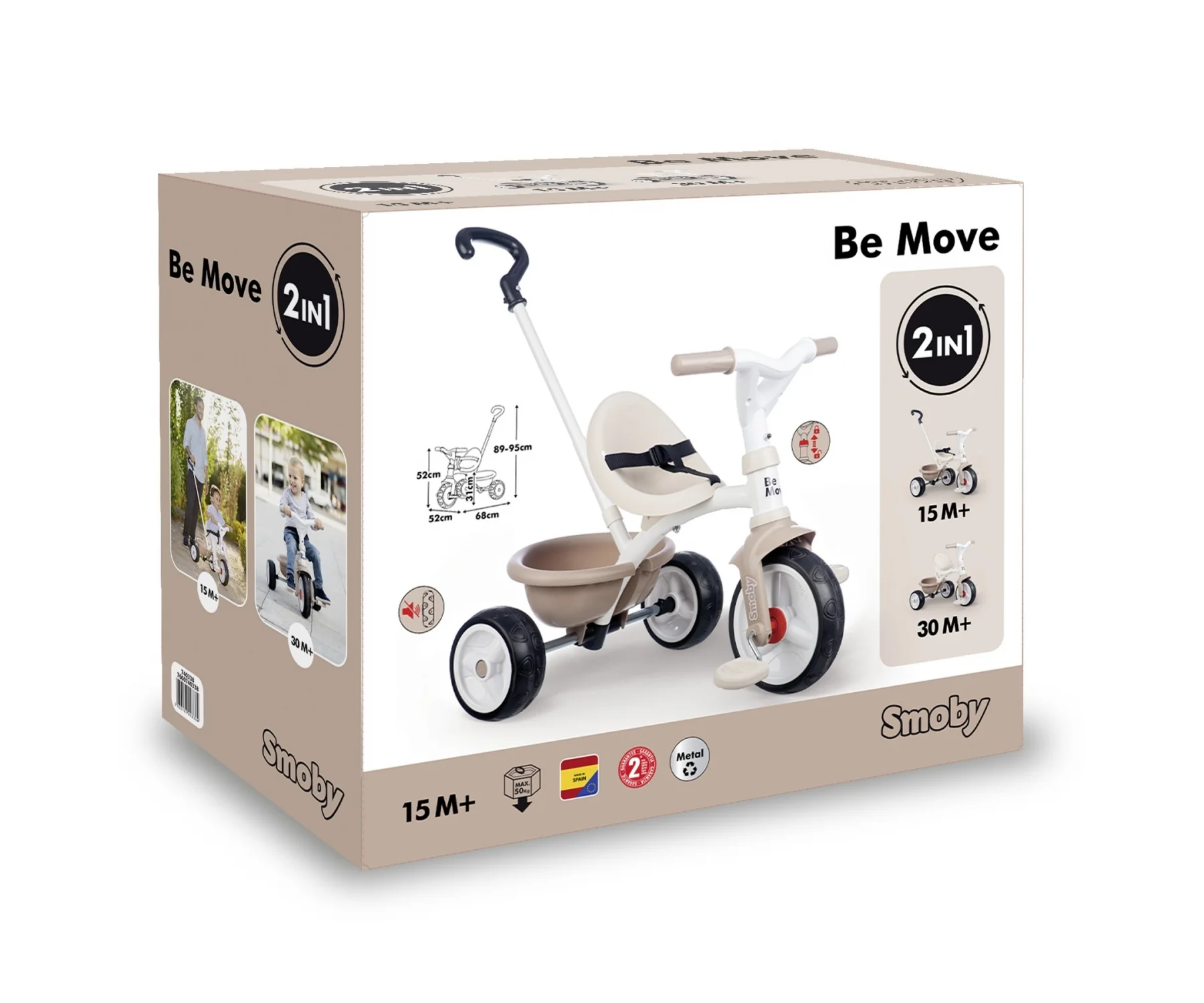 Be Move Tricycle Beige
