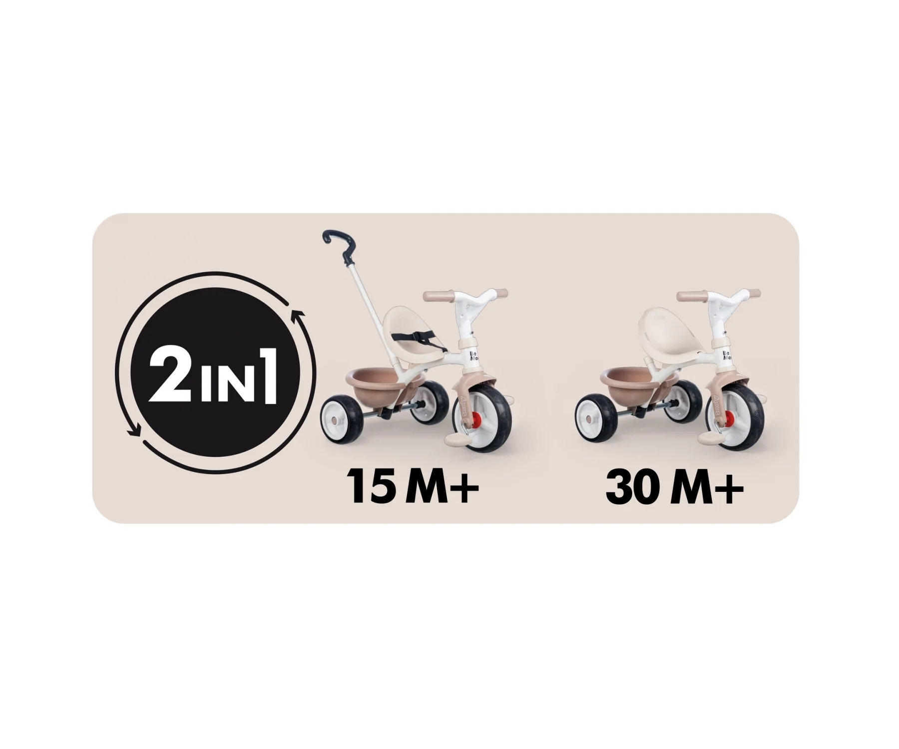 Be Move Tricycle Beige - Image 3
