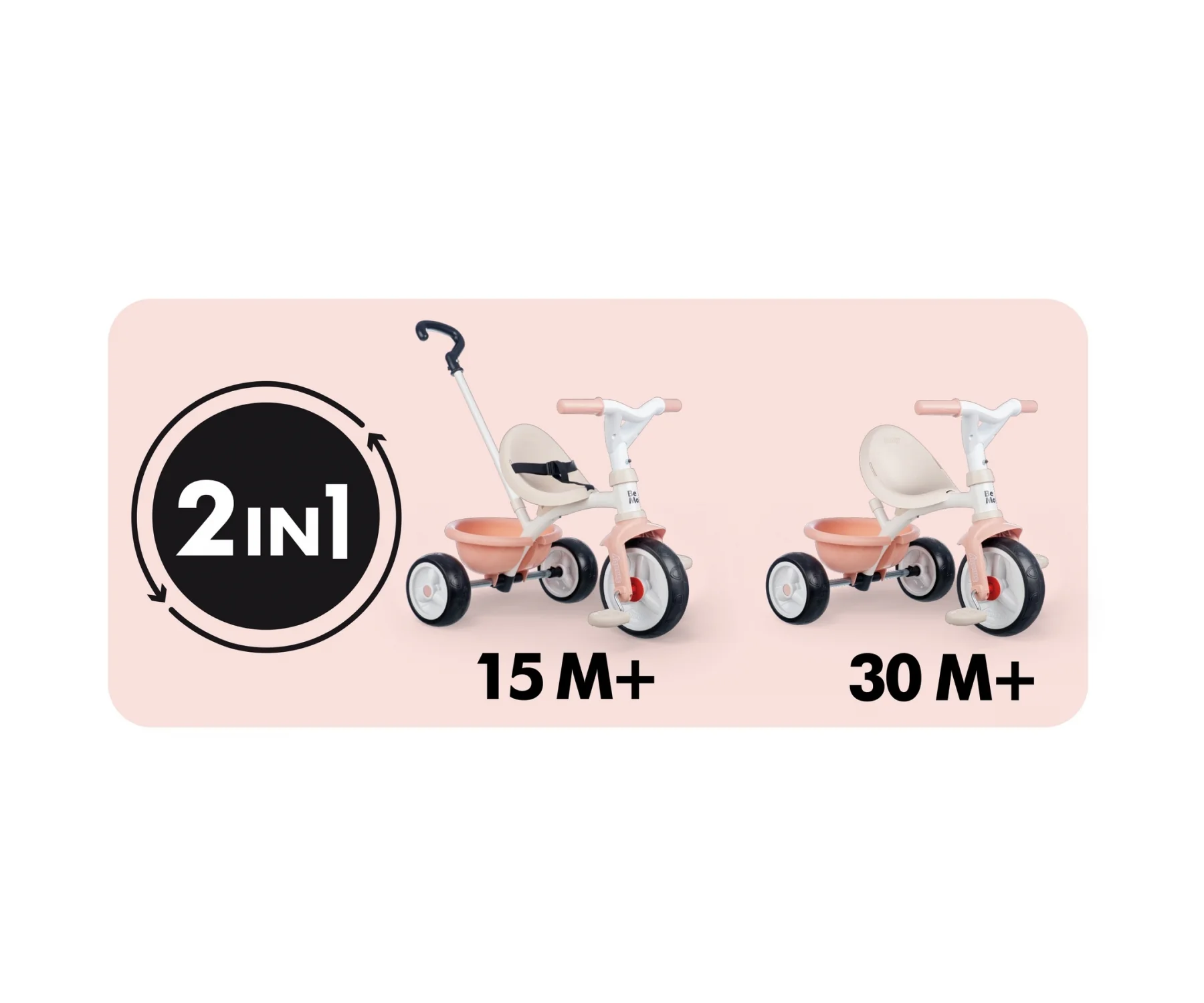 Be Move Tricycle Pink - Image 3