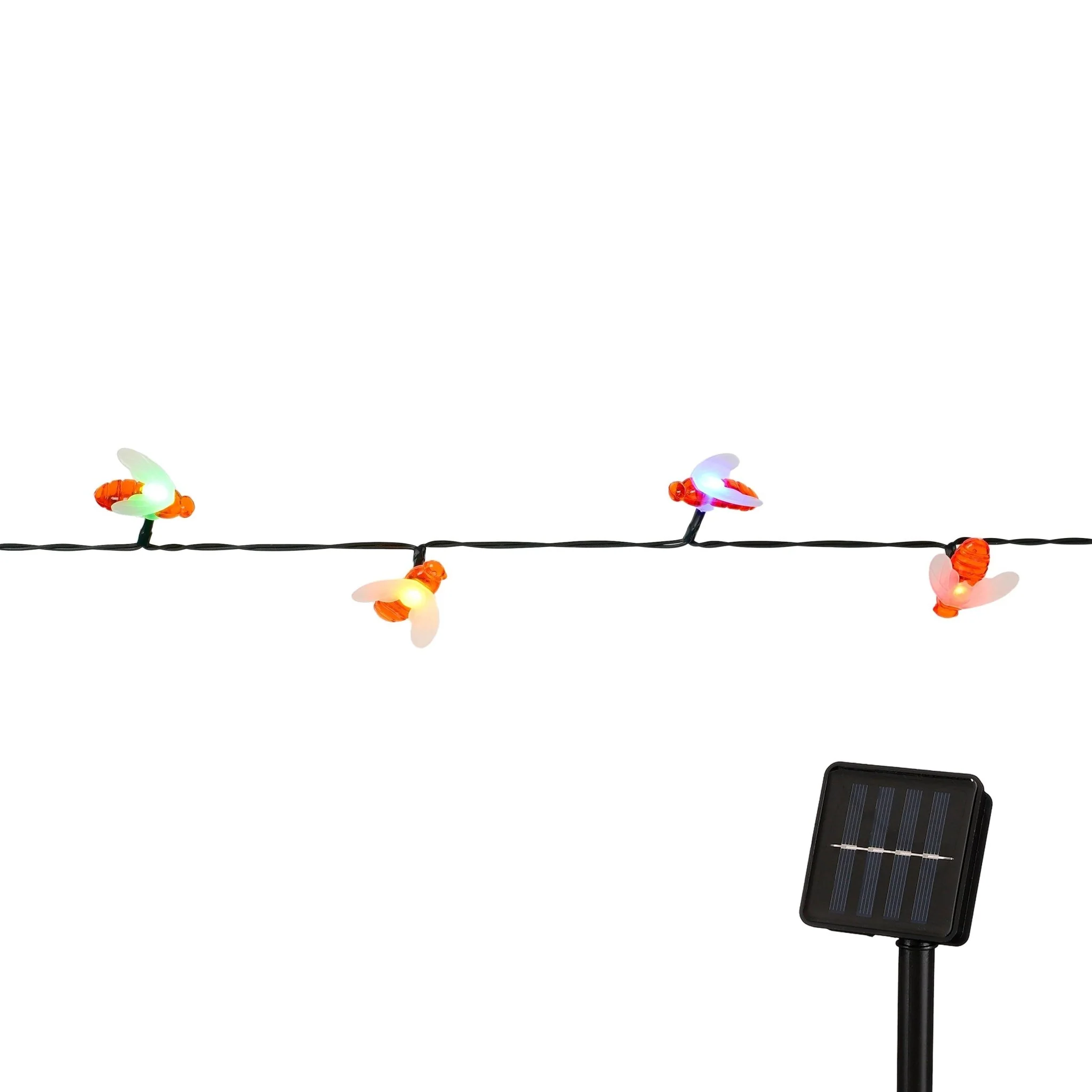 Bee Solar String Lights 20 LED's Multi-Coloured