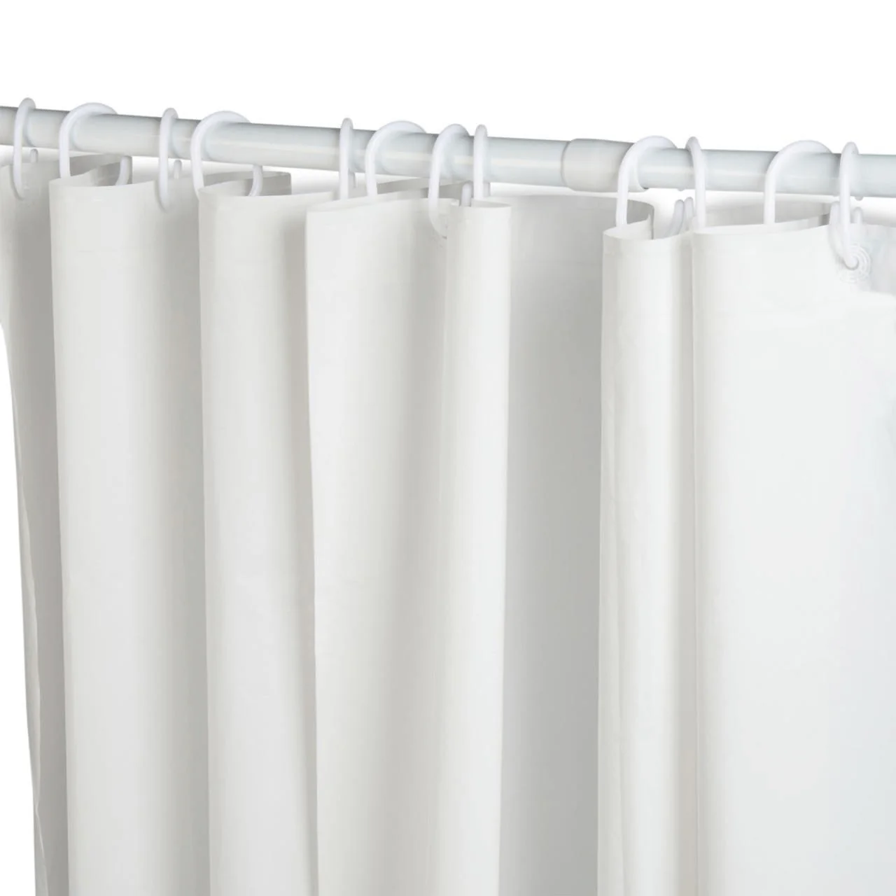 Beldray Antibac Shower Curtain with Hooks