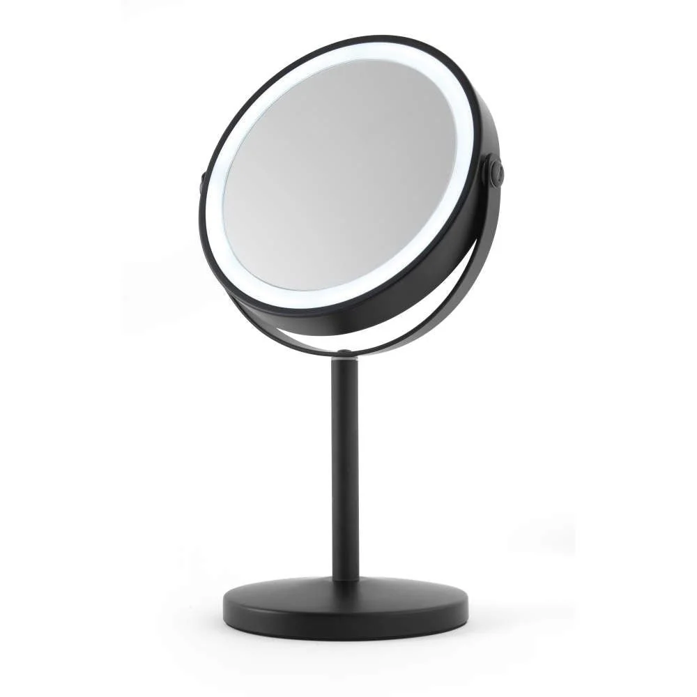 Beldray Rechargeable 7” Double Sided Makeup Mirror With Lights – Black - Image 6