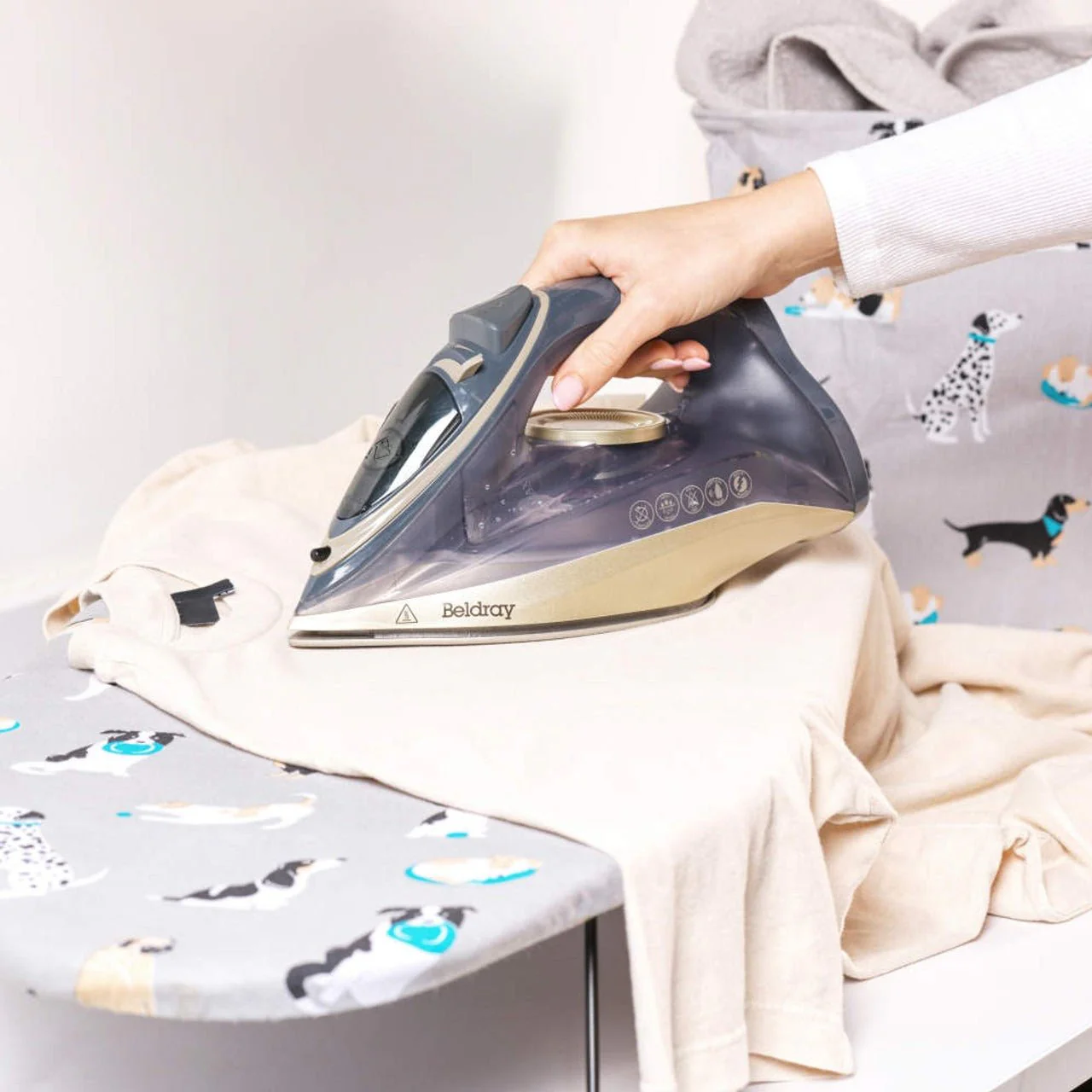 Beldray Tabletop Ironing Board - Dog Print - Image 3