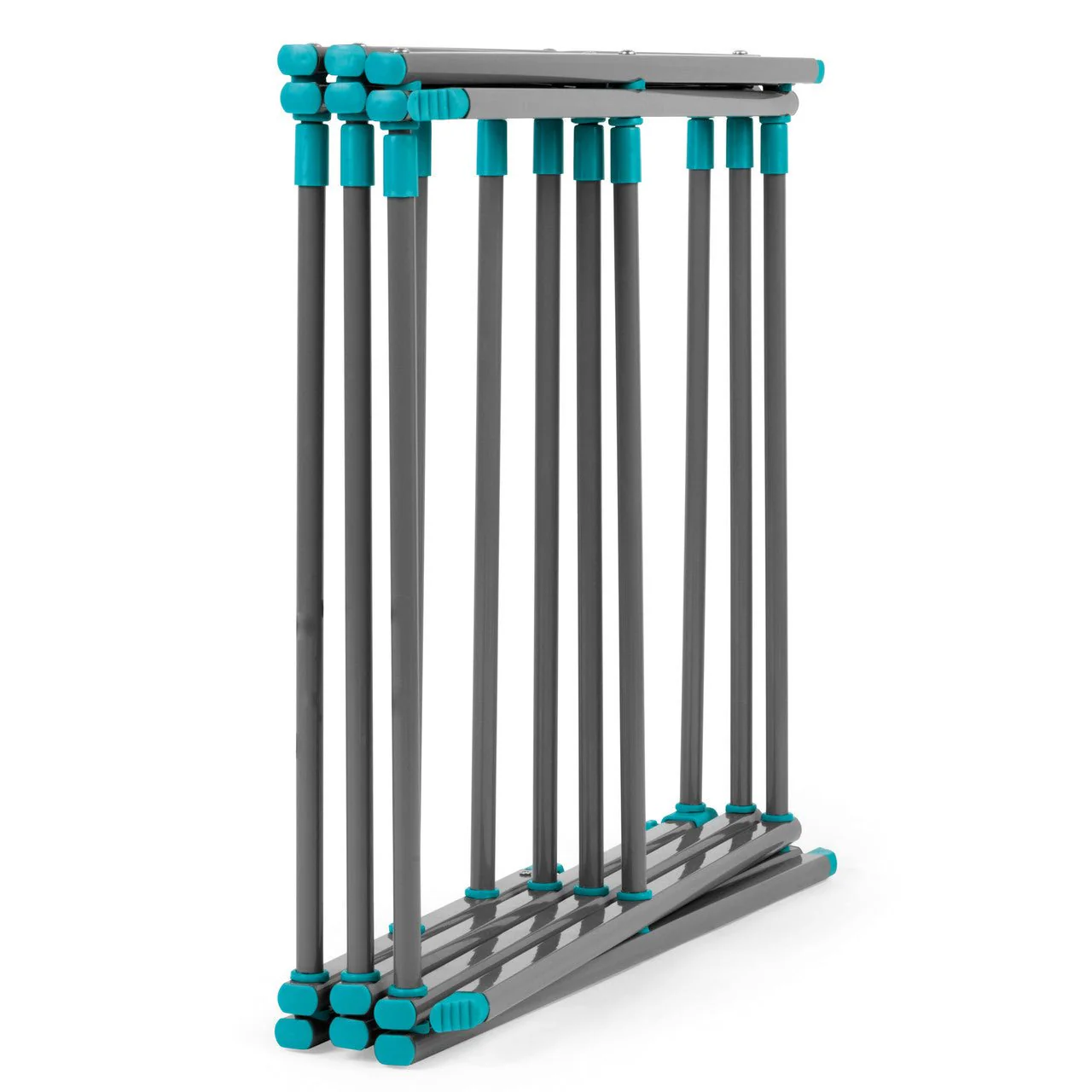 Beldray Three Tier Expandable Clothes Airer Turquoise and Grey - Image 5