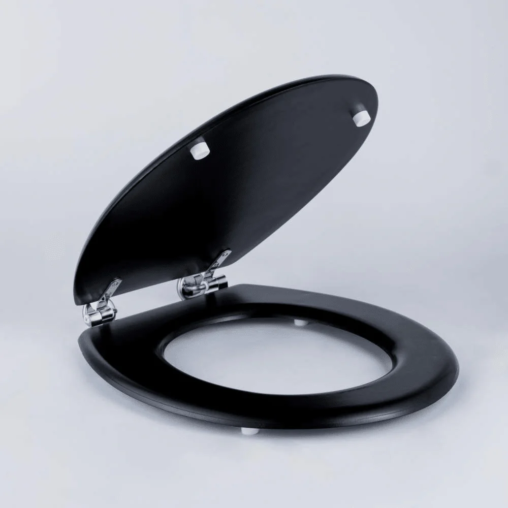 Beldray Wooden MDF Toilet Seat – Black - Image 3