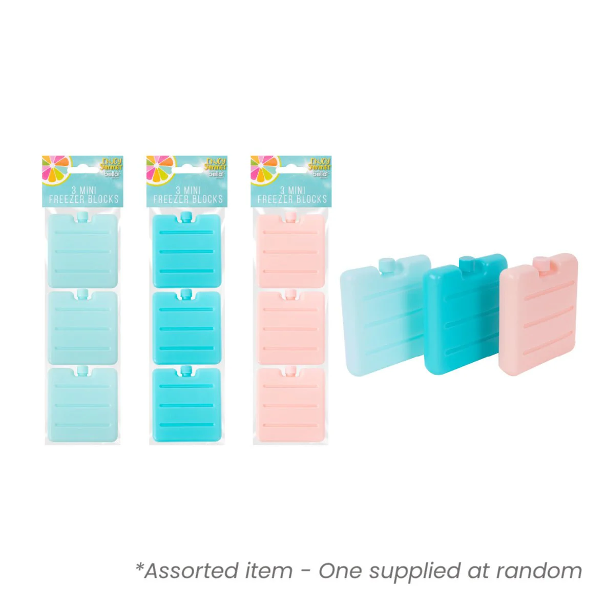 Bello Mini Freezer Blocks 100g 3 Pack Assorted - One Supplied*
