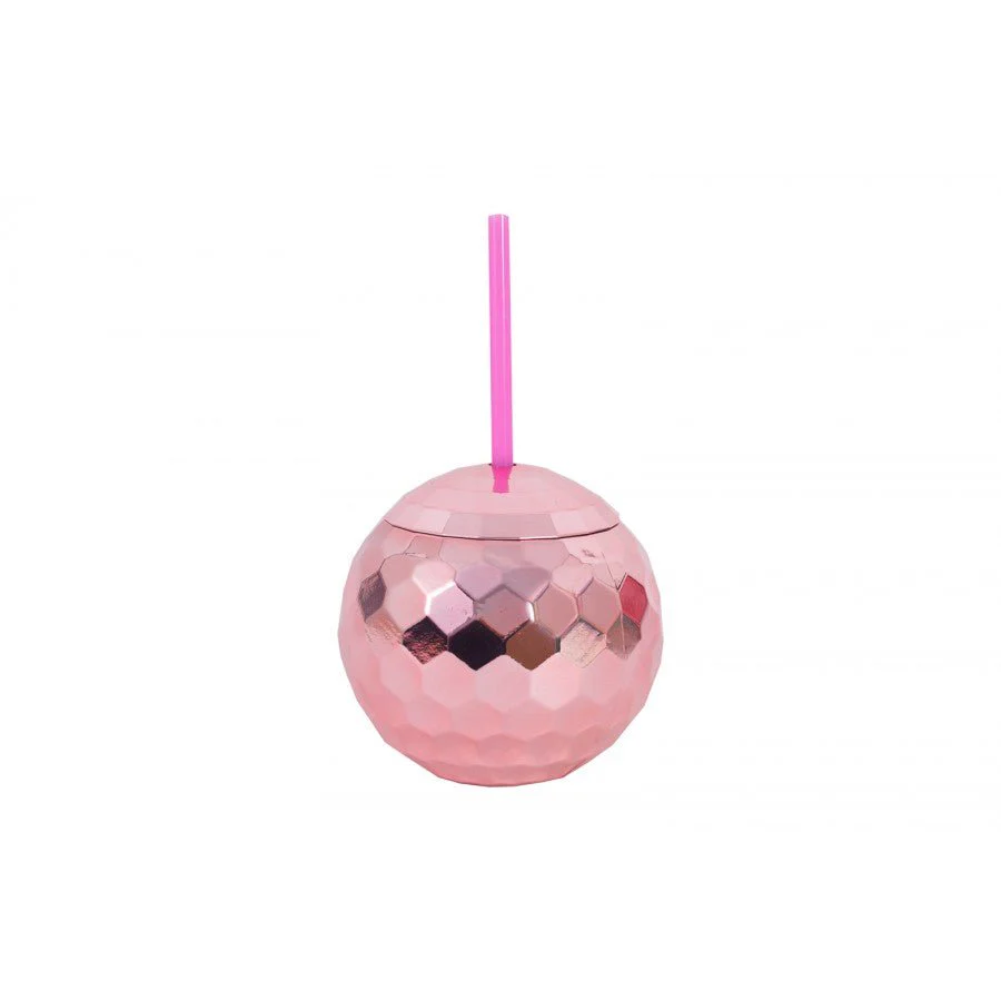 Bello Plastic Disco Tumbler With Straw