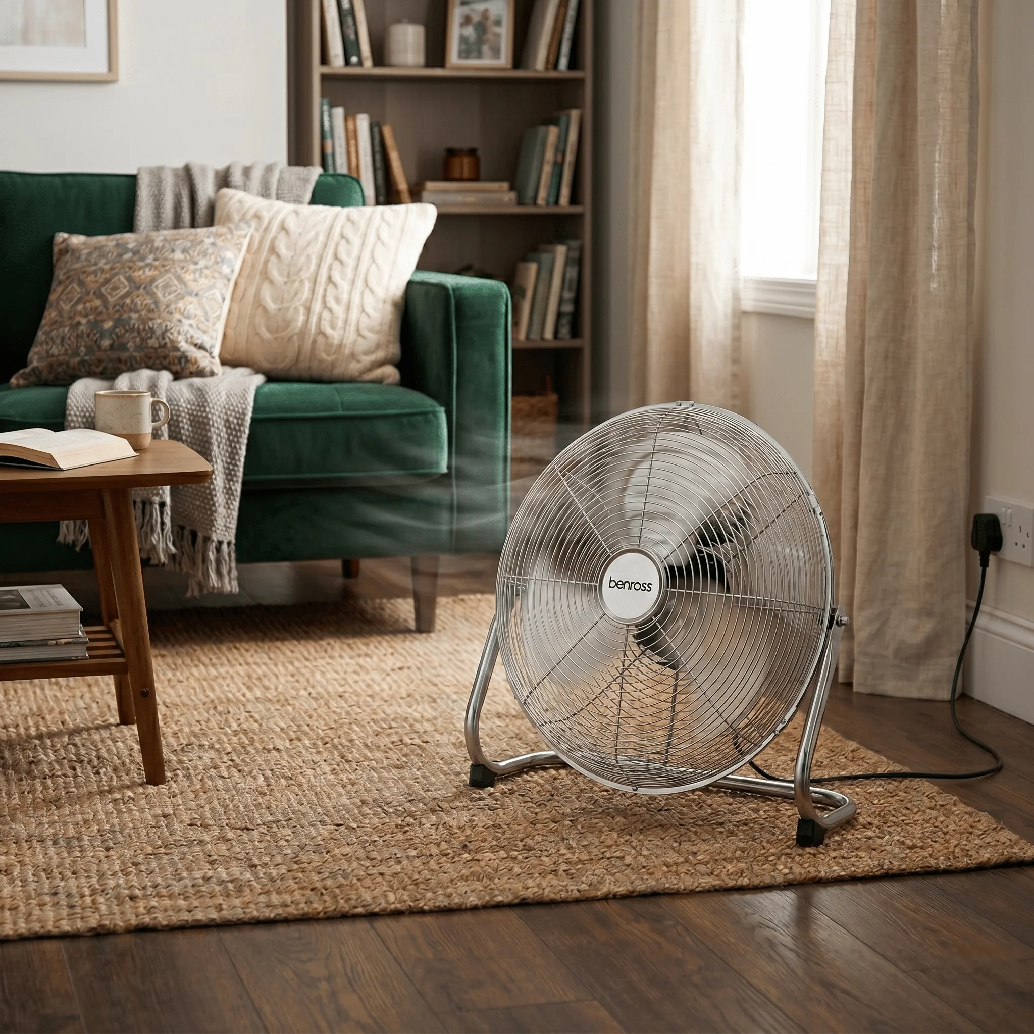 Benross 14" High Velocity Chrome Fan - Image 2