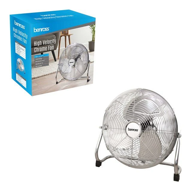 Benross 14" High Velocity Chrome Fan - Image 4