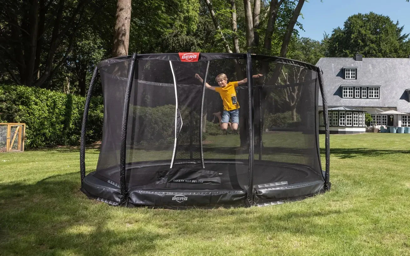 Berg Champion Inground Trampoline 330 Grey + Safety Net Deluxe - Image 3