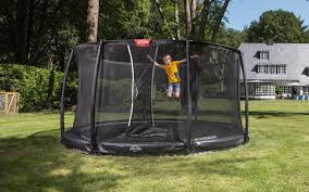 Berg Elite Inground Trampoline 330 Grey + Safety Net Deluxe - Image 2