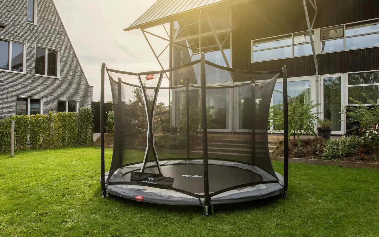 Berg Favorit Inground Trampoline 330 Green + Safety Net Comfort - Image 2