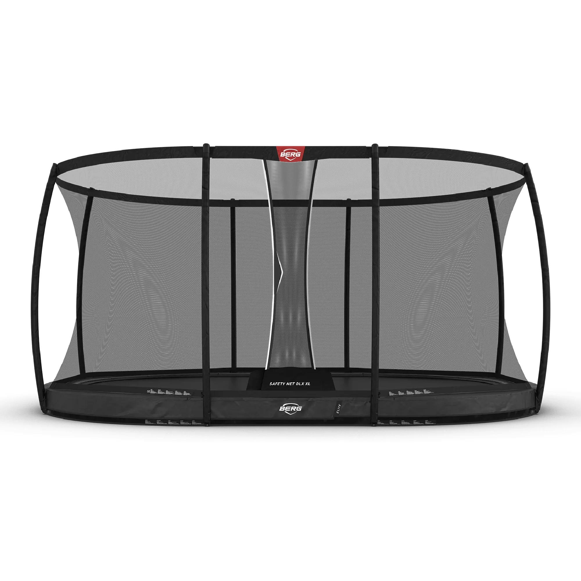 BERG Grand Elite InGround Grey 520 Oval Trampoline with Safety Net Deluxe