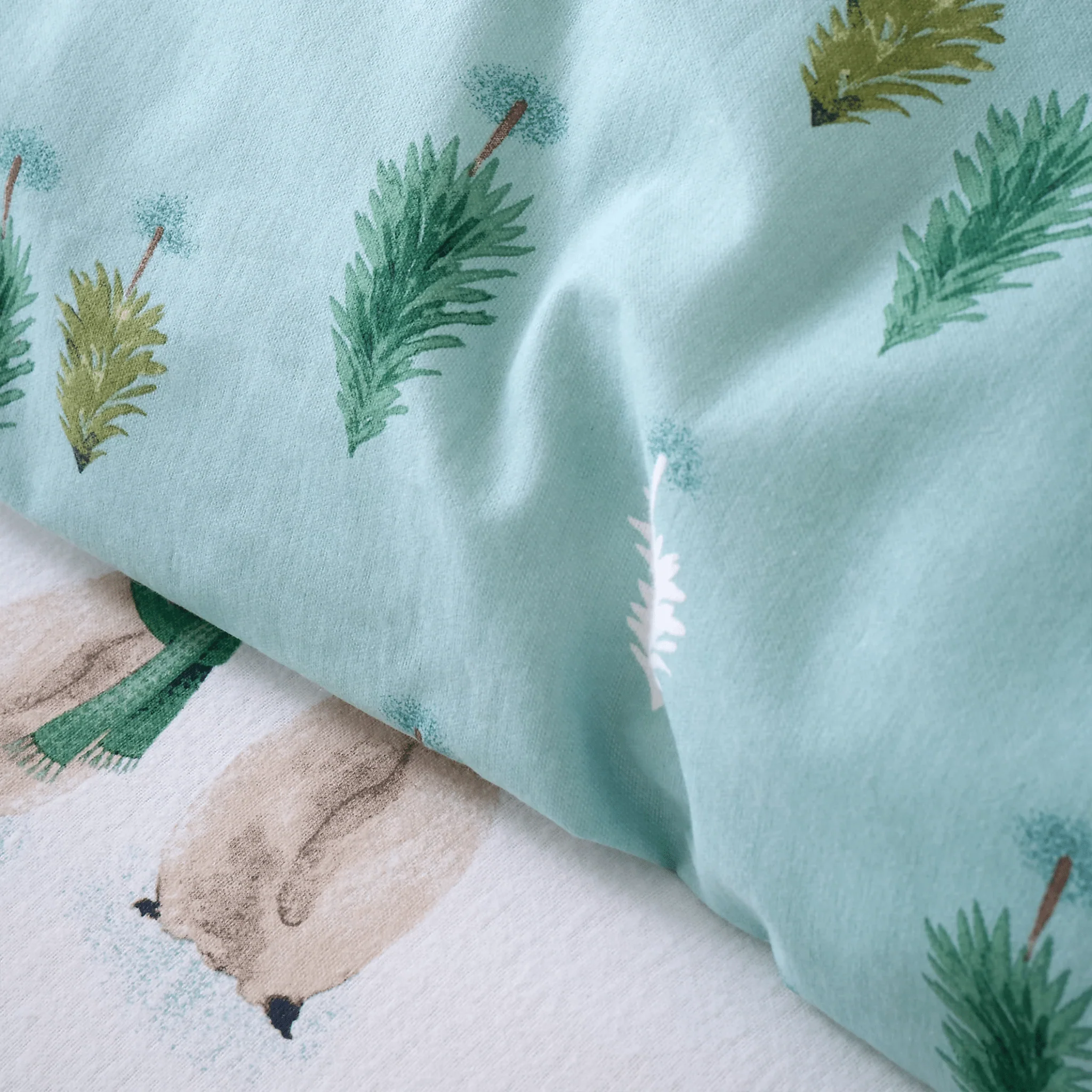 Bianca Brushed Cotton Snowy Penguin Reversible Duvet Cover Set Double - Image 3