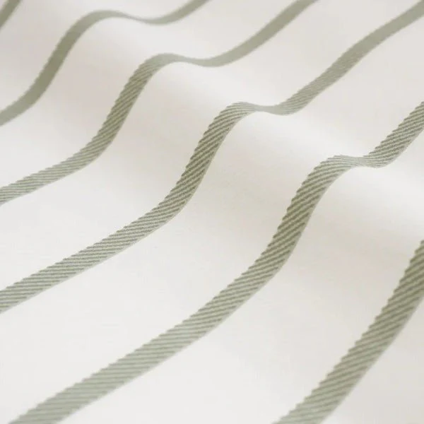 Bianca Hampton Stripe Green 200 Thread Count Duvet Cover Set – Super King - Image 4