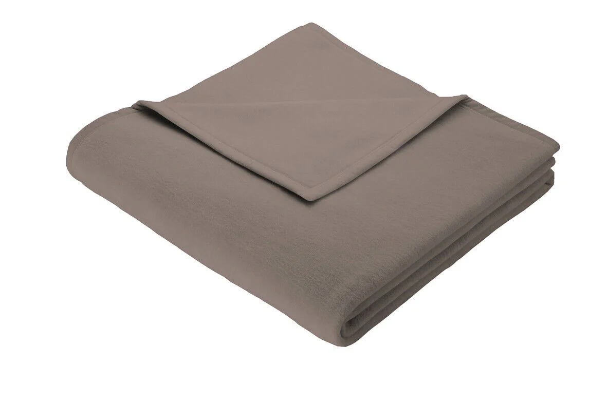 Biederlack Cotton Home Blanket 150 x 200cm Taupe - Image 2