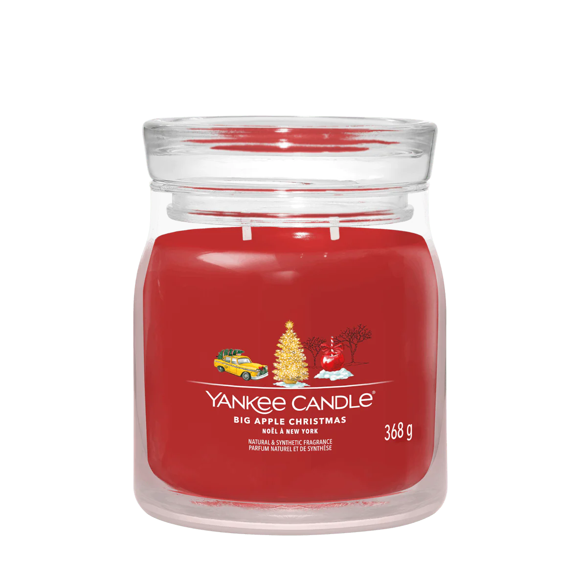 Big Apple Christmas Signature Medium Jar Yankee Candle 368g