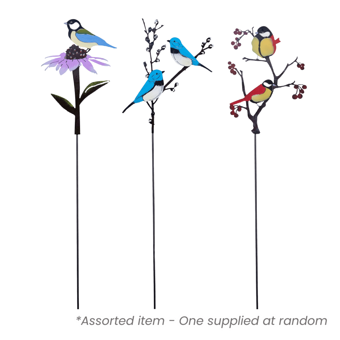 Bird Garden Stake Assorted - One Supplied