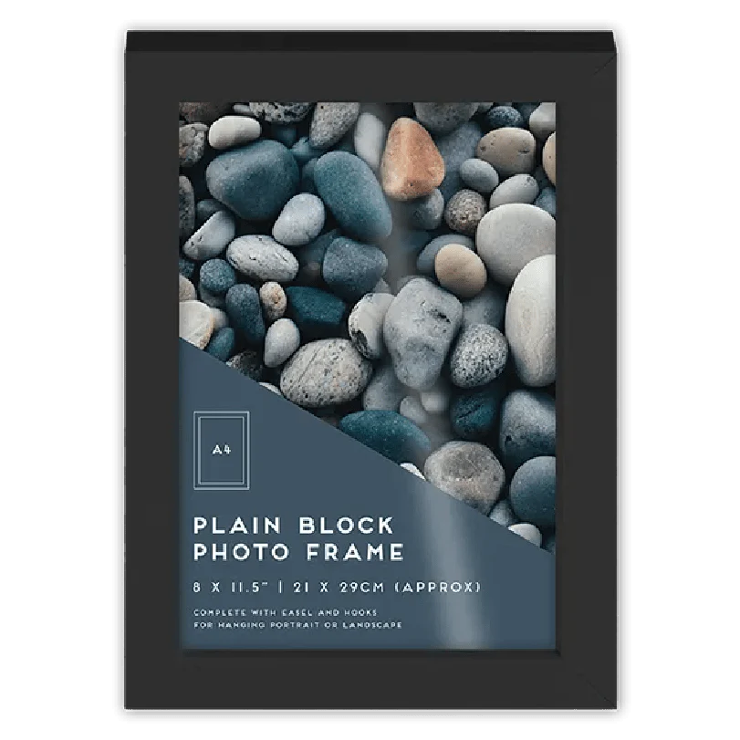 Black Block Photo Frame A4