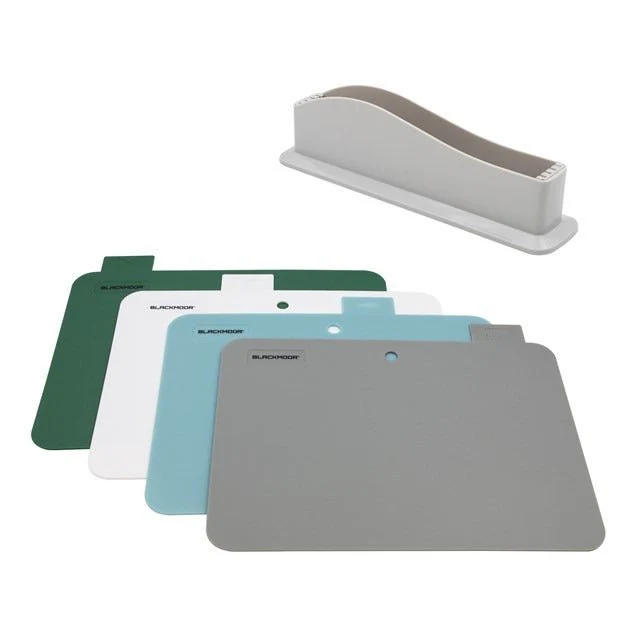 Blackmoor Index Chopping Board Set – 4 Piece with Stand - Image 2
