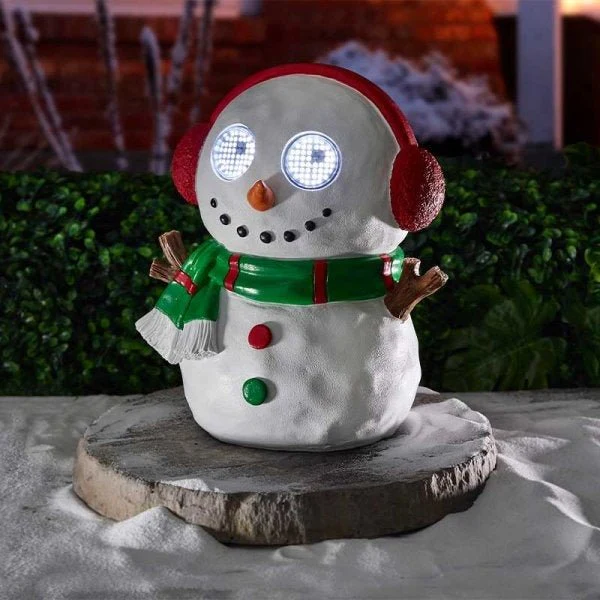 Blinkin' Frosty Garden Ornament