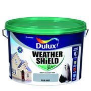 BLUE GREY Dulux Weathershield Masonry Paint Colours - 10 Litre