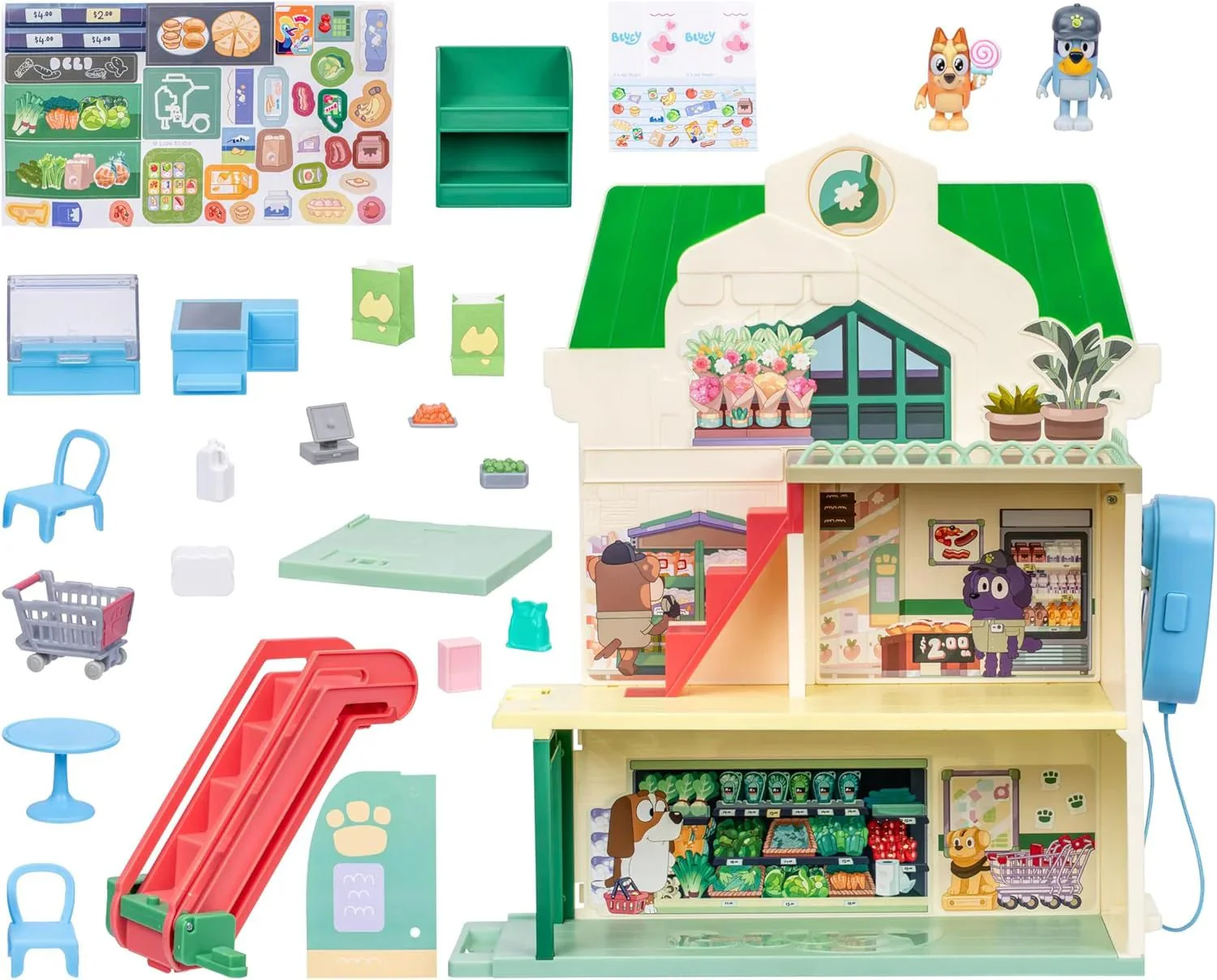 Bluey Let's Play Chef Supermarket Playset With Sounds - Image 6