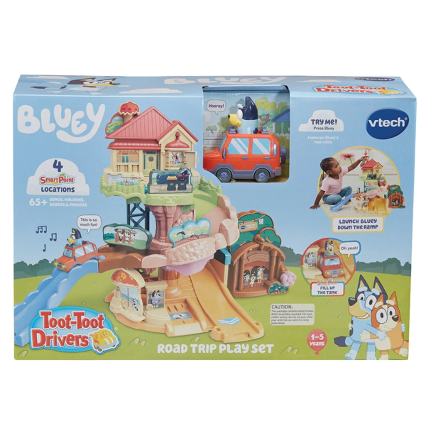 Bluey Toot-Toot Drivers Road Trip Play Set