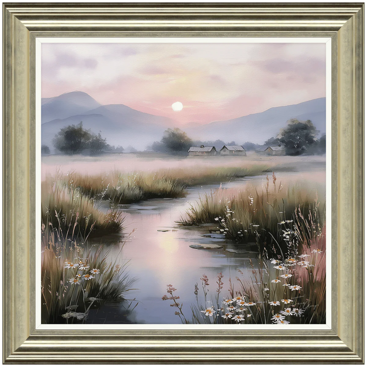 Blush Meadow II HF Framed Picture - MP143