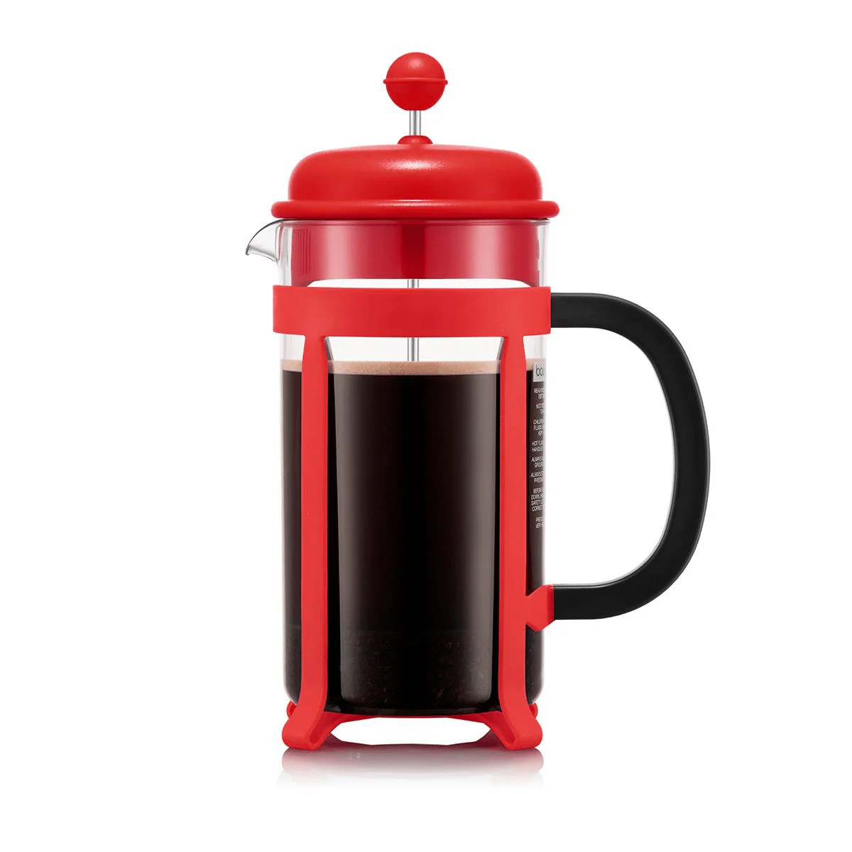 Bodum Java French Press Coffee Maker, 8 cup, 1.0 l, 34 oz Red
