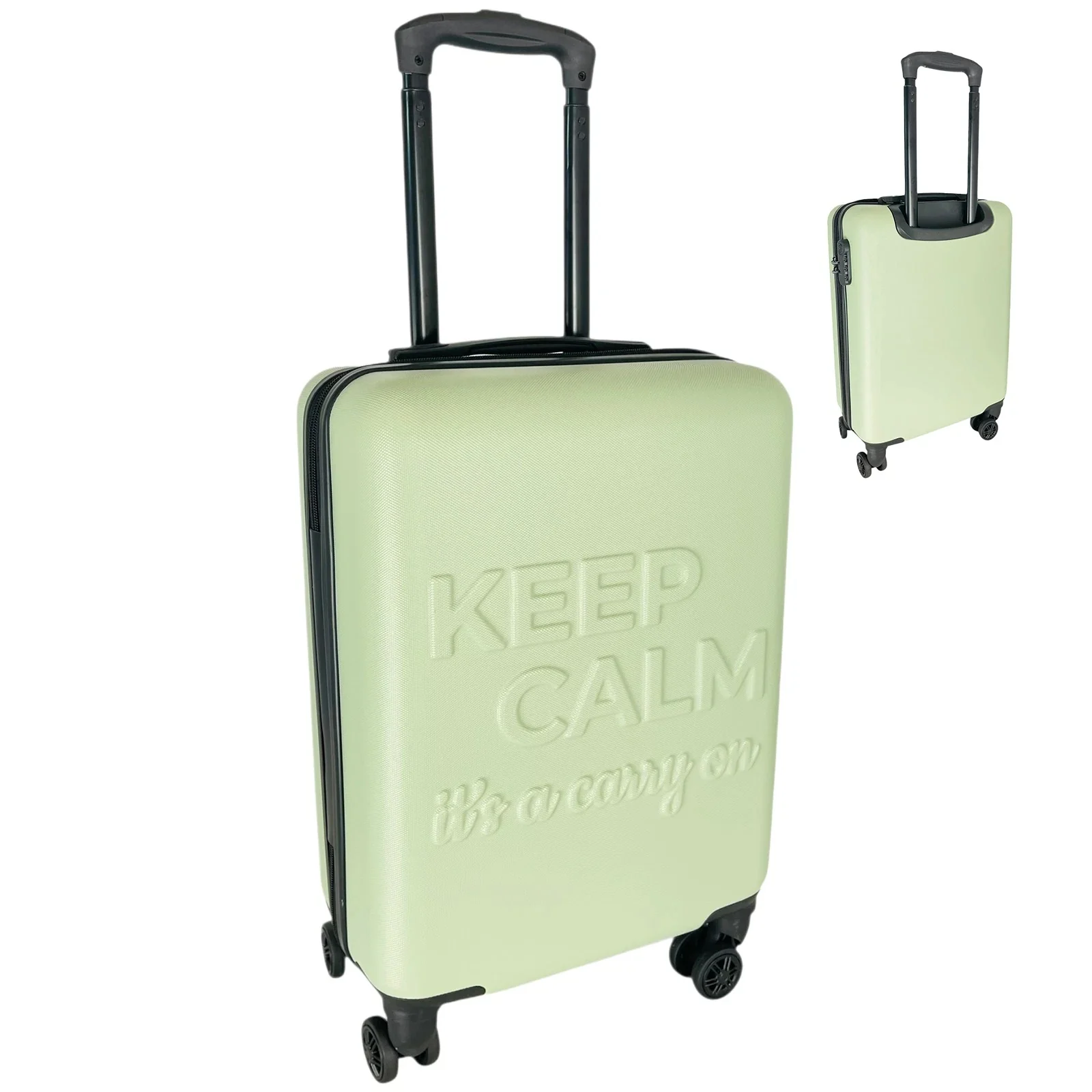 Bordlite Keep Calm, It's a Carry On Cabin Case 54 x 36 x 20cm – Green